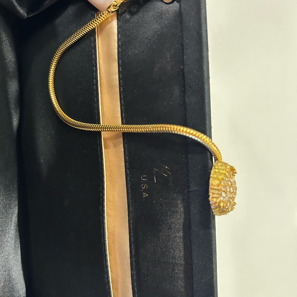 Vintage 1960s Small Black Satin Evening Bag Floral Rhinestone Top Chain Coin - Picture 5 of 6